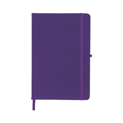CADERNETA EMBORRACHADA COM PORTA CANETA SPX-14092SN-ROX NA COR ROXO