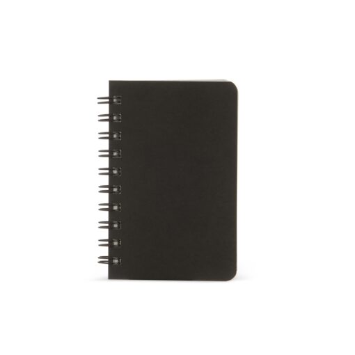 Caderneta Personalizada Kraft 14X10 Sem Pauta na cor preto