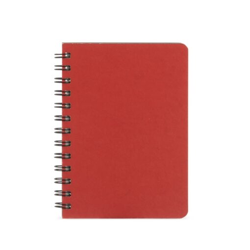 Caderneta Personalizada Kraft 17X13 Com Pauta na cor vermelho