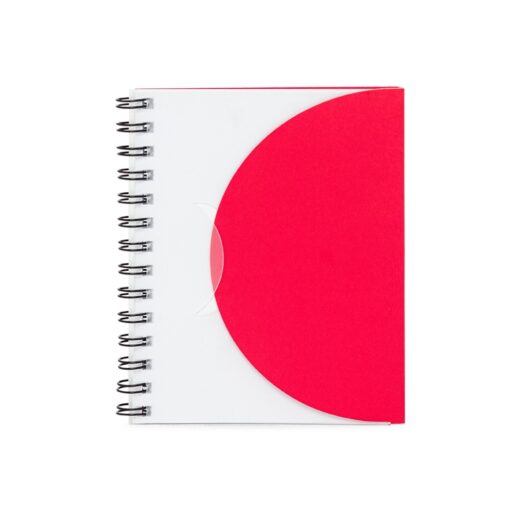 Caderneta Personalizada Plástica - Vermelho | Brindes Brasil