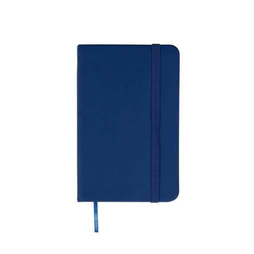 Caderneta Com Logo Emborrachada na cor azul