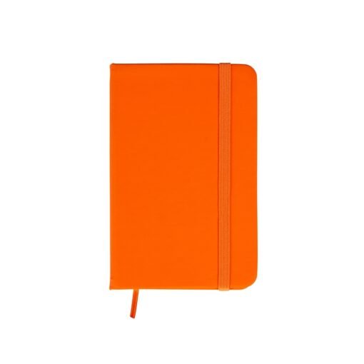 Caderneta Personalizada Emborrachada na cor laranja