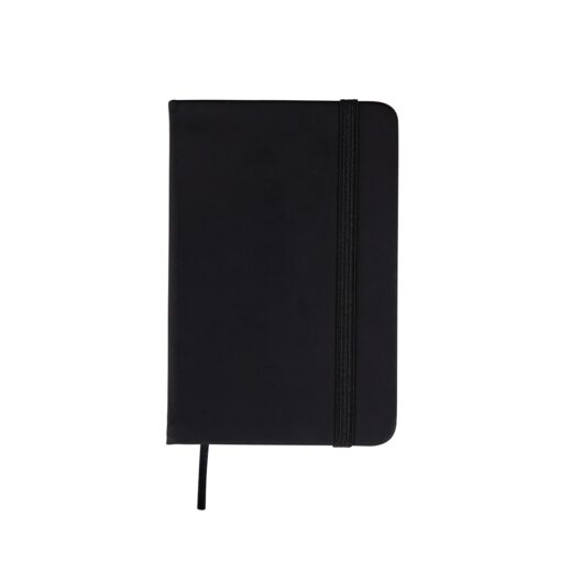Caderneta personalizada emborrachada na cor preto