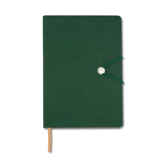 CADERNETA SINTÉTICA COM FECHO SPX-18519-VD NA COR VERDE