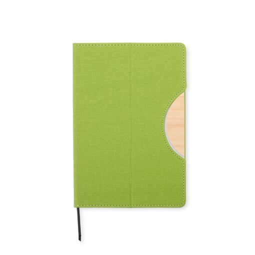 Caderneta Para Brindes Com Suporte De Celular na cor verde