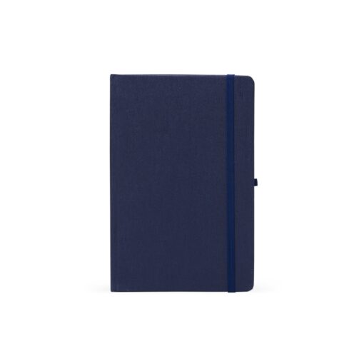 Caderneta Personalizada Com Porta Caneta na cor azul