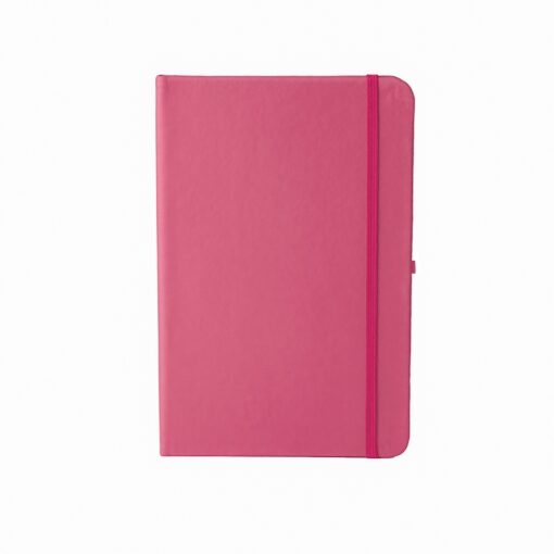 Caderneta Personalizada Em Couro Sintético na cor rosa