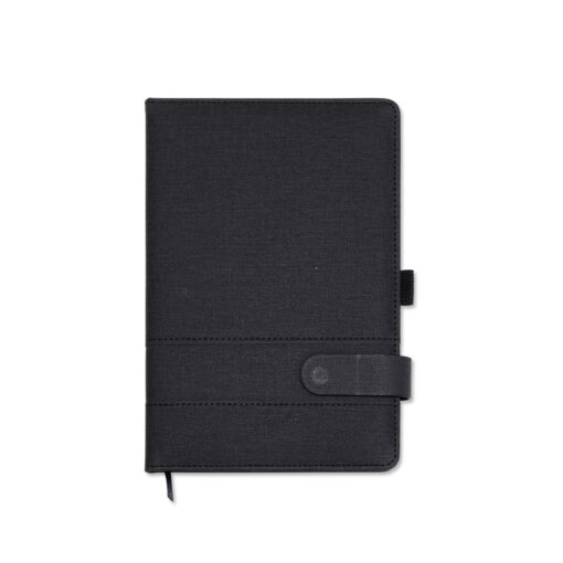 Caderneta Personalizada A5 Em Pu na cor preto