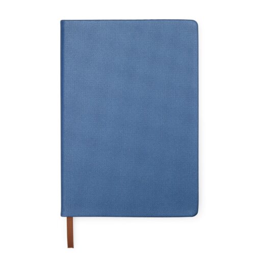 Caderneta Com Logo Em Pu na cor azul