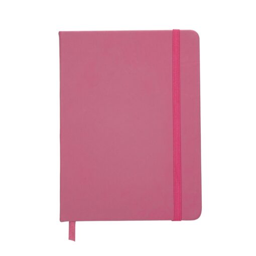 Caderneta Com Logo Emborrachada na cor rosa