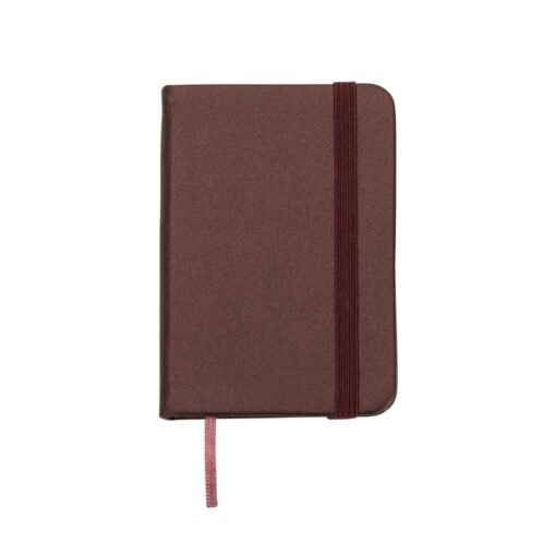 Mini Caderneta Sintética Brilhante Vermelho