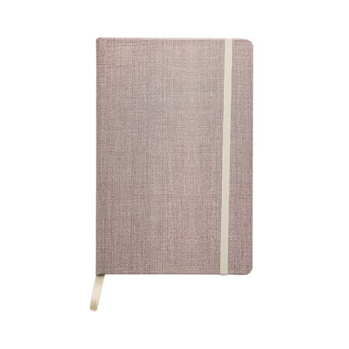Caderno Com Logo A5 Couchê na cor bege