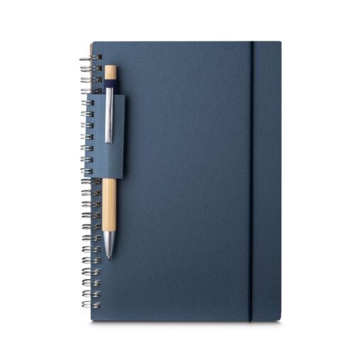 Caderno Promocional A5 Papel Reciclado na cor azul