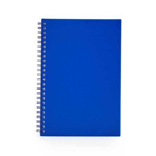 CADERNO A5 PLÁSTICO SPX-05071-AZU NA COR AZUL