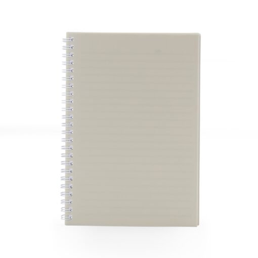CADERNO A5 PLÁSTICO SPX-05071-BEG NA COR BEGE