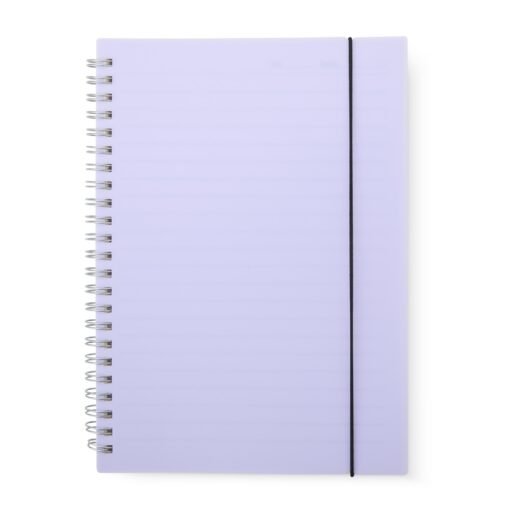 CADERNO A5 PLÁSTICO SPX-05058B-LIL NA COR ROXO