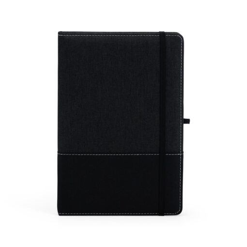 Caderno Personalizado Para Empresas A5 Poliéster na cor preto