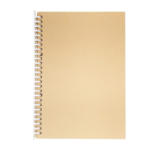 Caderno Personalizado Wiire-O Com Capa Dura - kraft com detalhes em branco