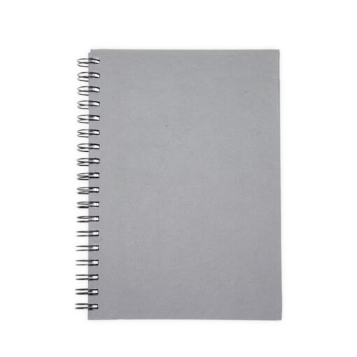 Caderno Personalizado Metálico - Cinza | Brindes Brasil