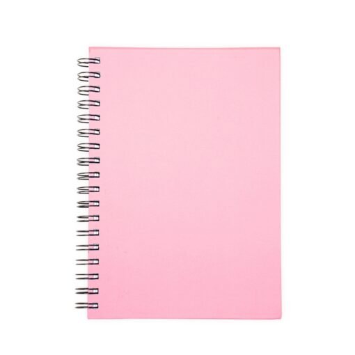Caderno Personalizado Metálico - Rosa | Brindes Brasil