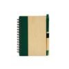 Caderno Personalizado Bambu - Bege/Verde | Brindes Brasil