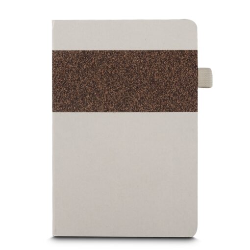 Caderno Personalizado Fibra De Cana E Café na cor bege