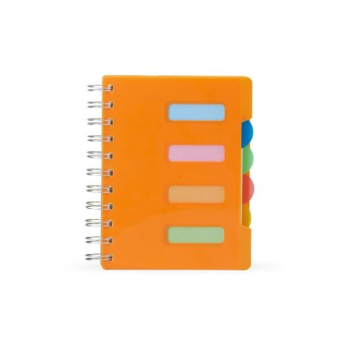 Caderno Personalizado Para Empresas Pequeno na cor laranja