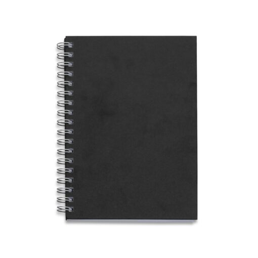 Caderno Para Brindes Capa Kraft na cor preto