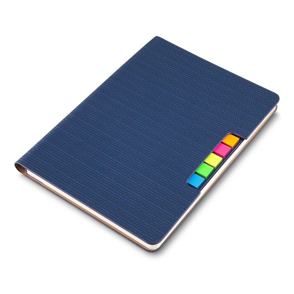 CADERNO C/ AUTOADESIVO SPX-14165-AZU NA COR AZUL