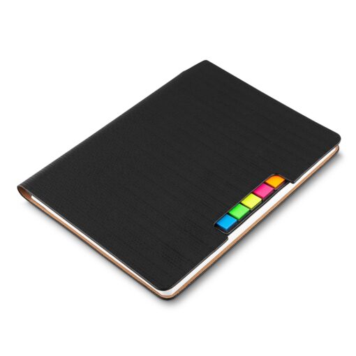 Caderno Personalizado C/ Autoadesivo na cor preto