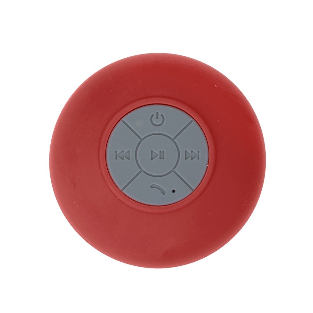 CAIXINHA DE SOM C/VENTOSA CAIXA ACRÍLICA  SPX-12926AC NA COR VERMELHO