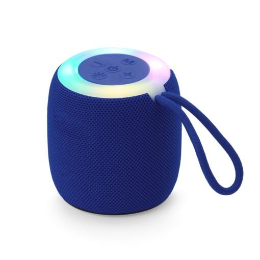 Caixa personalizada de som bluetooth tws na cor azul