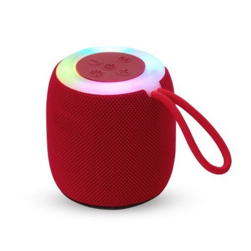 Caixa personalizada de som bluetooth tws na cor vermelho