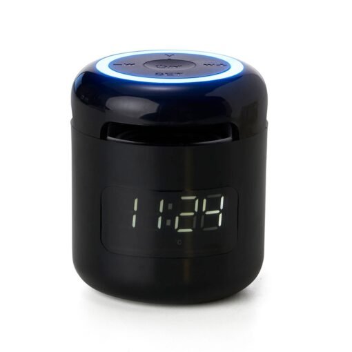 CAIXINHA DE SOM C/ RELOGIO SPX-04064-PRE NA COR PRETO