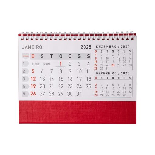 Calendário Personalizado - Vermelho SPX-14950G-VM