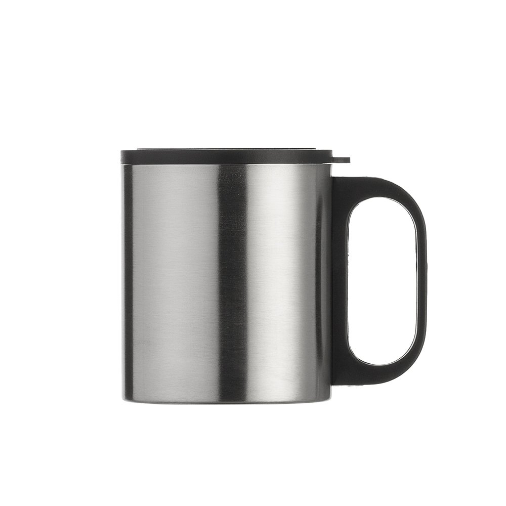 CANECA INOX 180ML C/ TAMPA SPX-07392 NA COR INOX