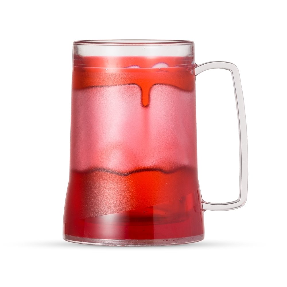 CANECA ACRÍLICA C/ GEL  SPX-12508 NA COR VERMELHO