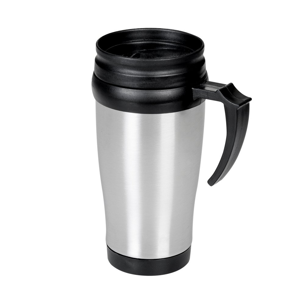 CANECA 400ML C/ TAMPA SPX-03889 NA COR PRATA