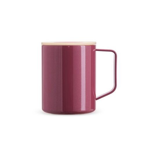 Caneca Promocional Inox Parede Dupla 270Ml na cor vermelho