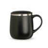 Caneca Personalizada Plástica 370Ml - Preto/Inox