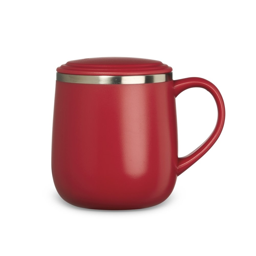 CANECA INOX PAREDE DUPLA SPX-18761-VM NA COR VERMELHO
