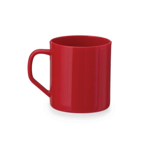 Caneca Para Brindes Plástica 400Ml na cor vermelho