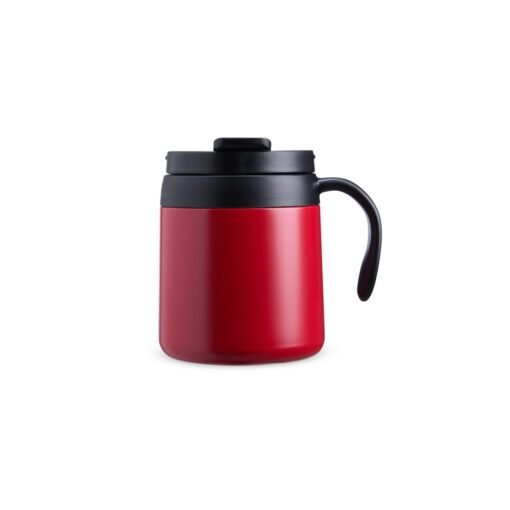 Caneca Promocional Térmica 350Ml - vermelho com detalhes em preto