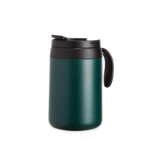 Caneca Personalizada Para Empresas Térmica 500Ml - verde com detalhes em preto