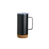 Caneca Térmica Com Cortiça De 500ml Promocional em Muriaé – Preto