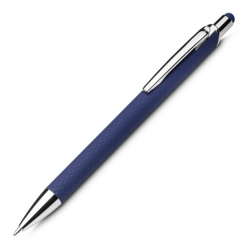 Caneta Personalizada Alumínio Reciclado na cor azul
