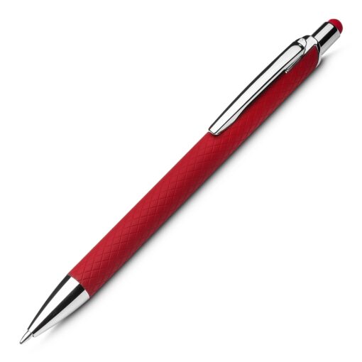 Caneta Personalizada Para Empresas Alumínio Reciclado na cor vermelho