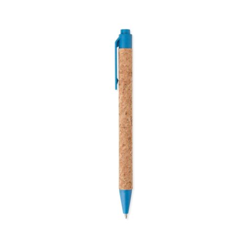 Caneta Personalizada - Bege/Azul | Brindes Brasil