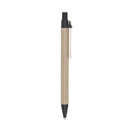 Caneta Com Logo Reciclavel na cor preto