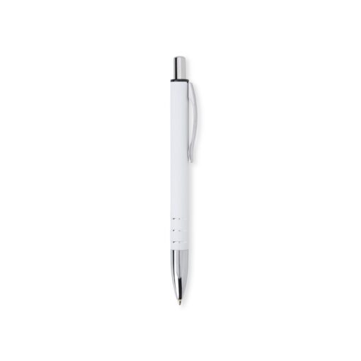 Caneta Personalizada Metálica - Branco/Prata SPX-06384B-BCO/PRA